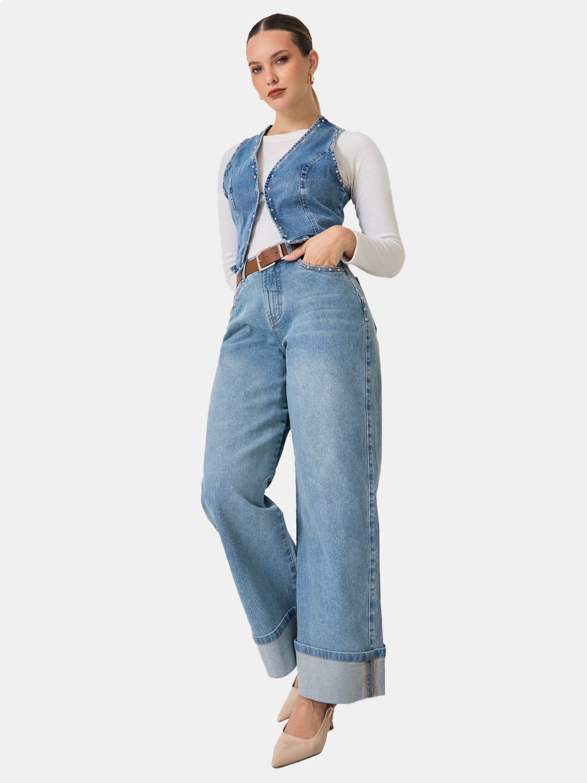 CHALECO MUJER METAL JEANS BELEN - 1