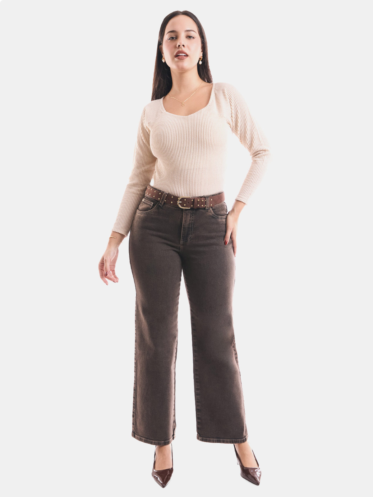 JEAN STRAIGHT FIT MUJER METAL JEANS NOELIA - 1