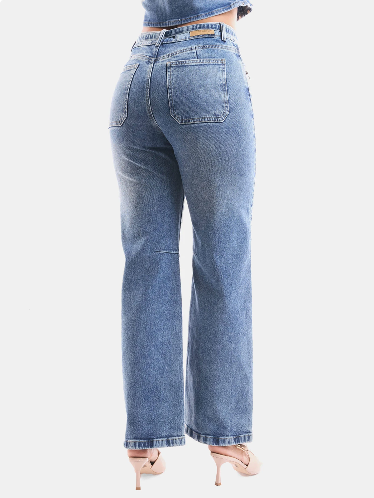 JEAN STRAIGHT FIT MUJER METAL JEANS TACHAS CENAIDA - 2