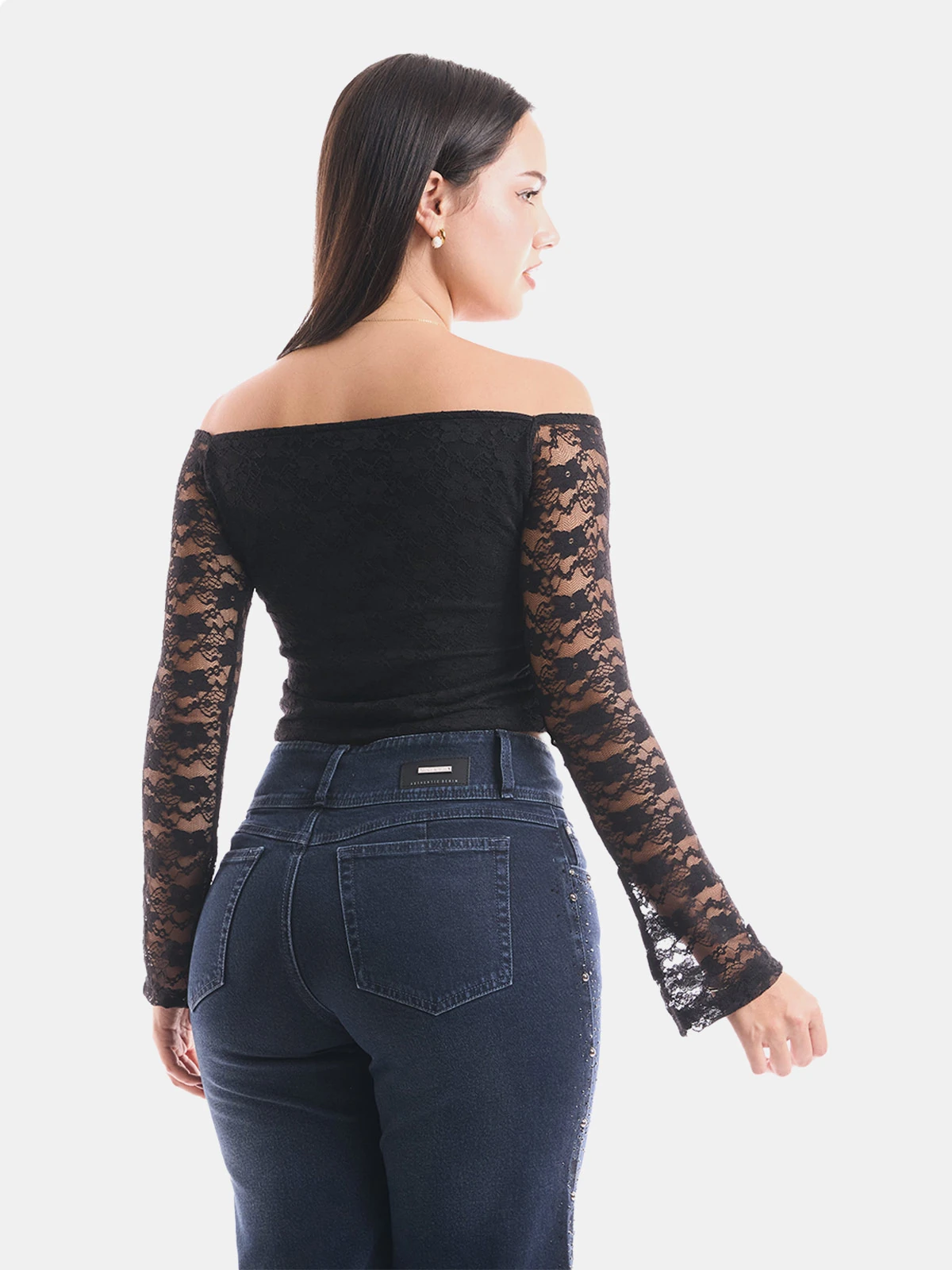 TOP MUJER METAL JEANS ENCAJE ZENDAYA - 2