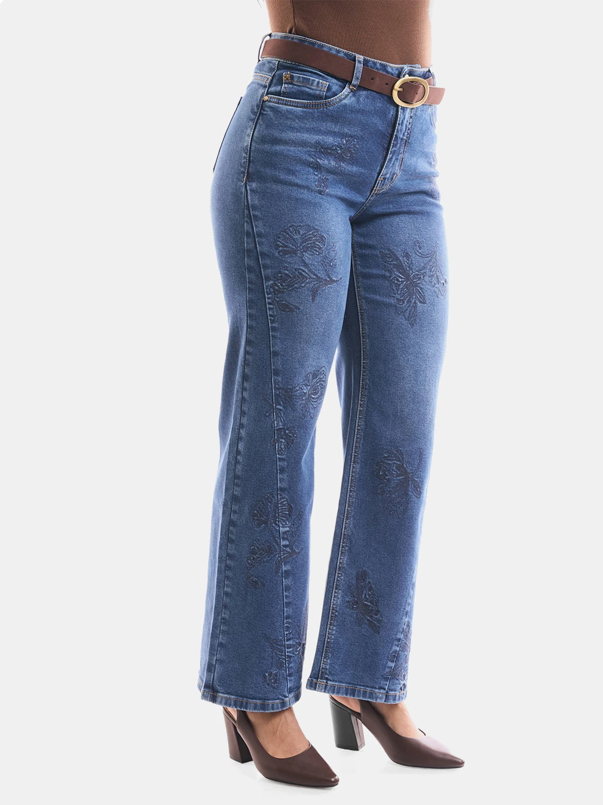 JEAN WIDELEG MUJER METAL JEANS BORDADO DALILA - 4
