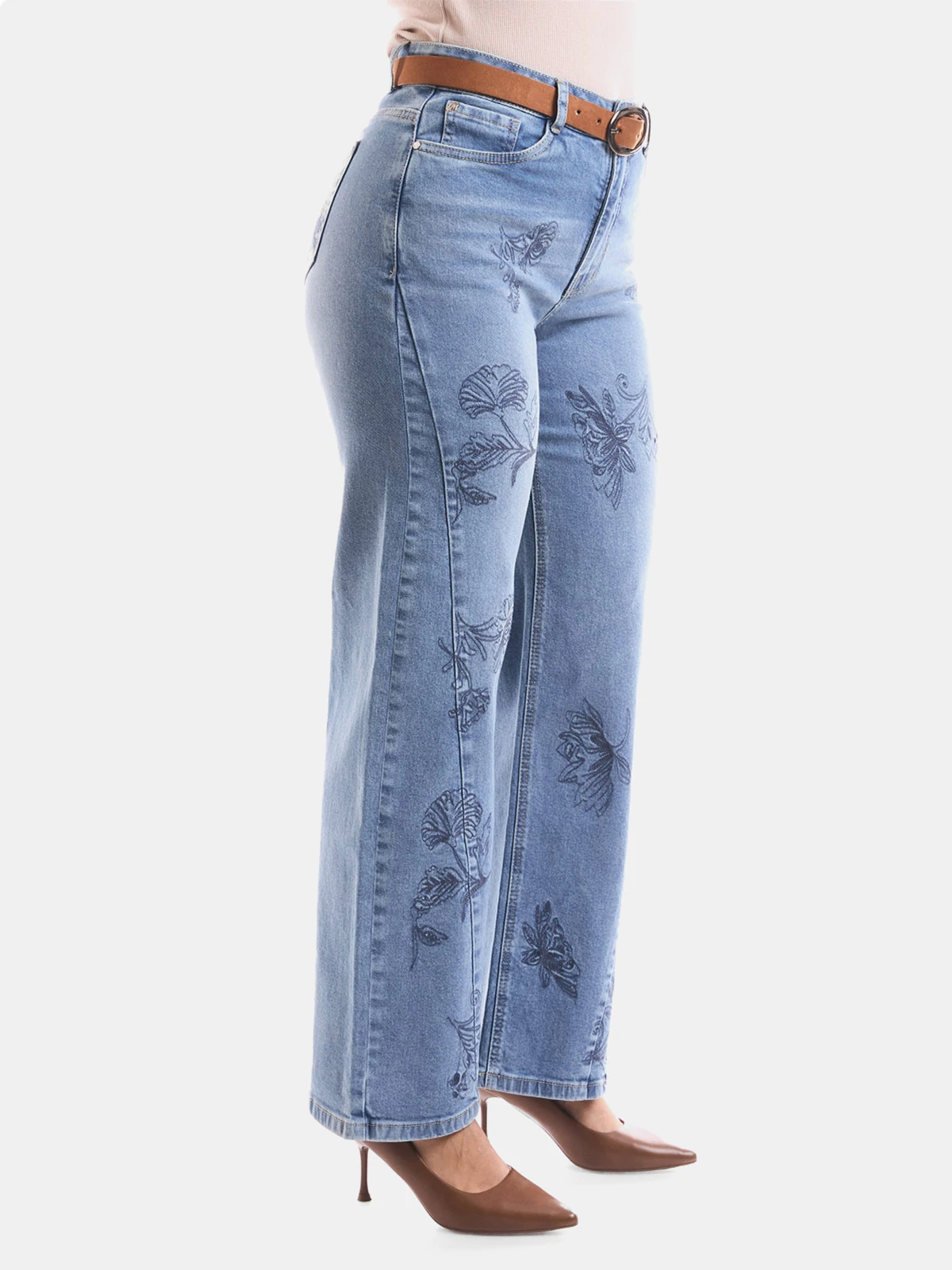 JEAN WIDELEG MUJER METAL JEANS BORDADO DALILA - 4