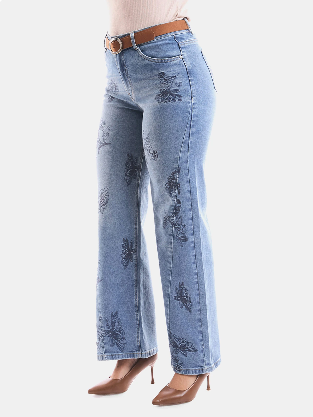JEAN WIDELEG MUJER METAL JEANS BORDADO DALILA - 5