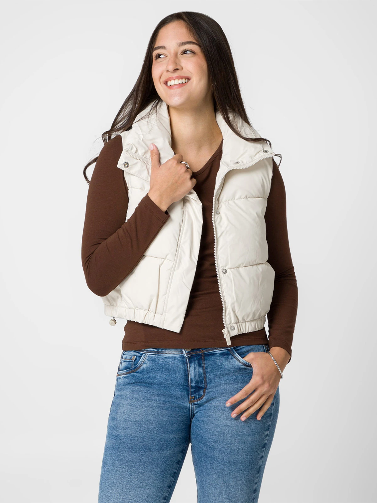 CHOMPA REGULAR FIT MUJER SQUEEZE CON FORRO - 1