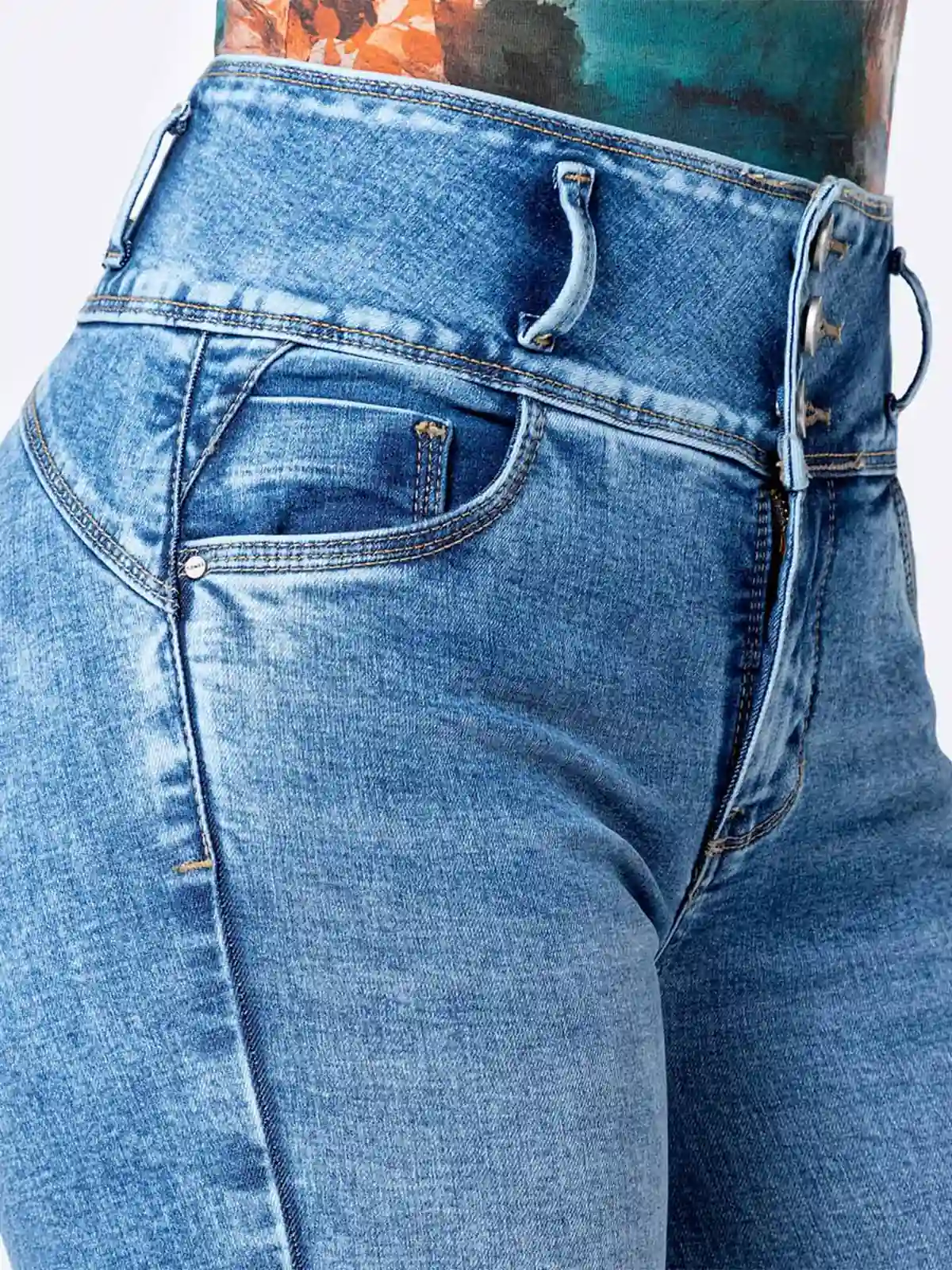 JEANS SKINNY MUJER PIONIER LETHII - 5