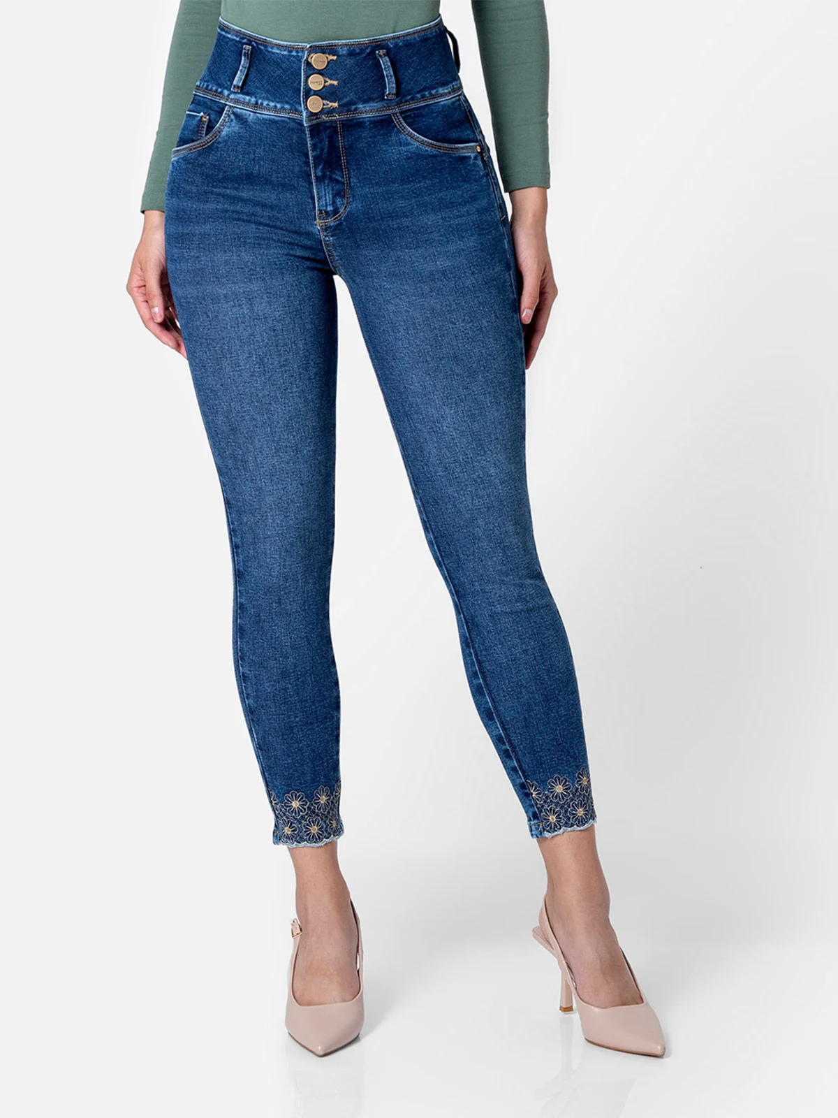 JEANS SKINNY MUJER PIONIER LETHII - 2