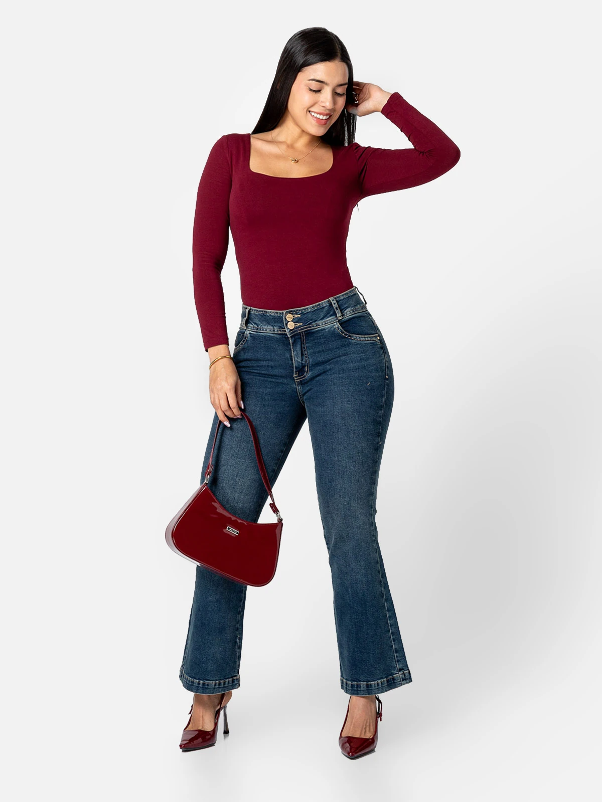 JEANS FLARE MUJER PIONIER XIANIRA - 1