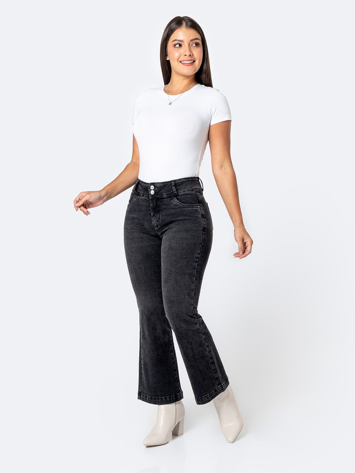 JEANS FLARE MUJER PIONIER XIANIRA - 1