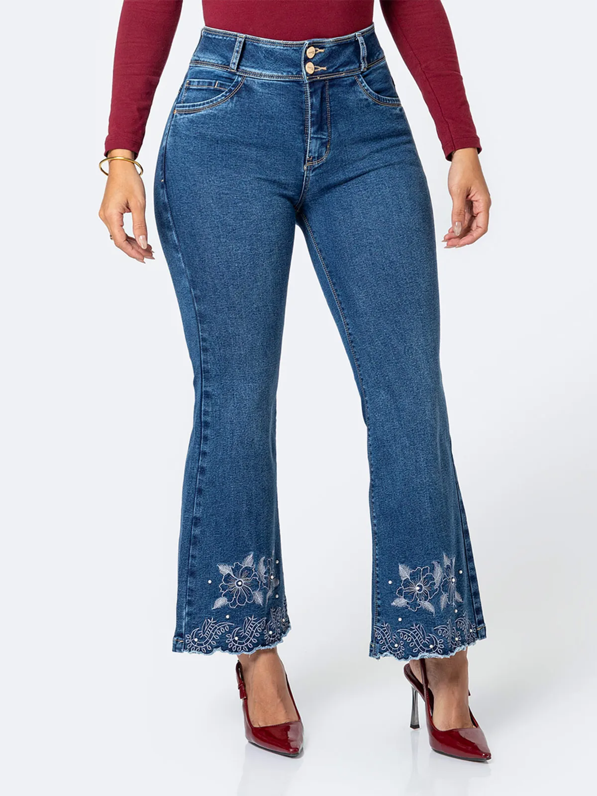 JEANS FLARE MUJER PIONIER NAEM - 1