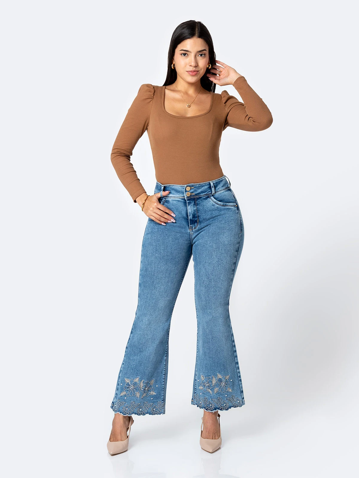 JEANS FLARE MUJER PIONIER NAEM - 6