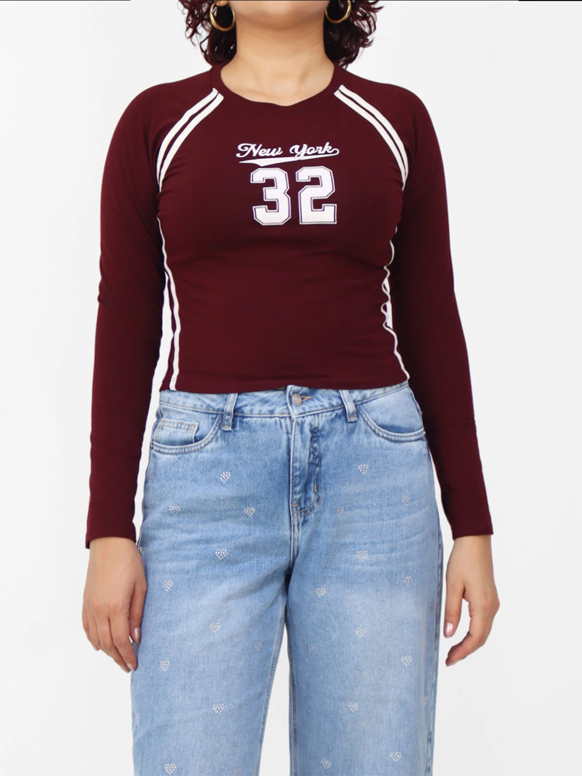 POLO MANGA LARGA MUJER KAYRA POBLET PERFECT FIT RANGLAN ASENTADO - 1