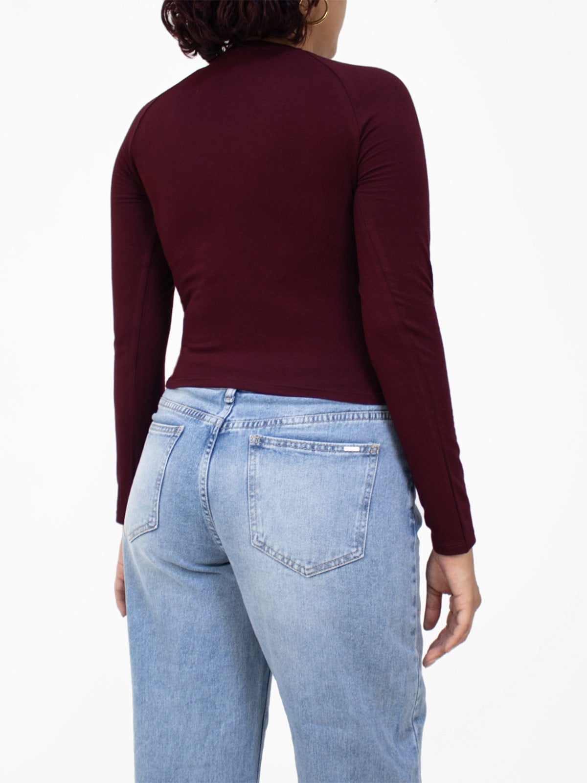 POLO MANGA LARGA MUJER KAYRA POBLET PERFECT FIT RANGLAN ASENTADO - 2