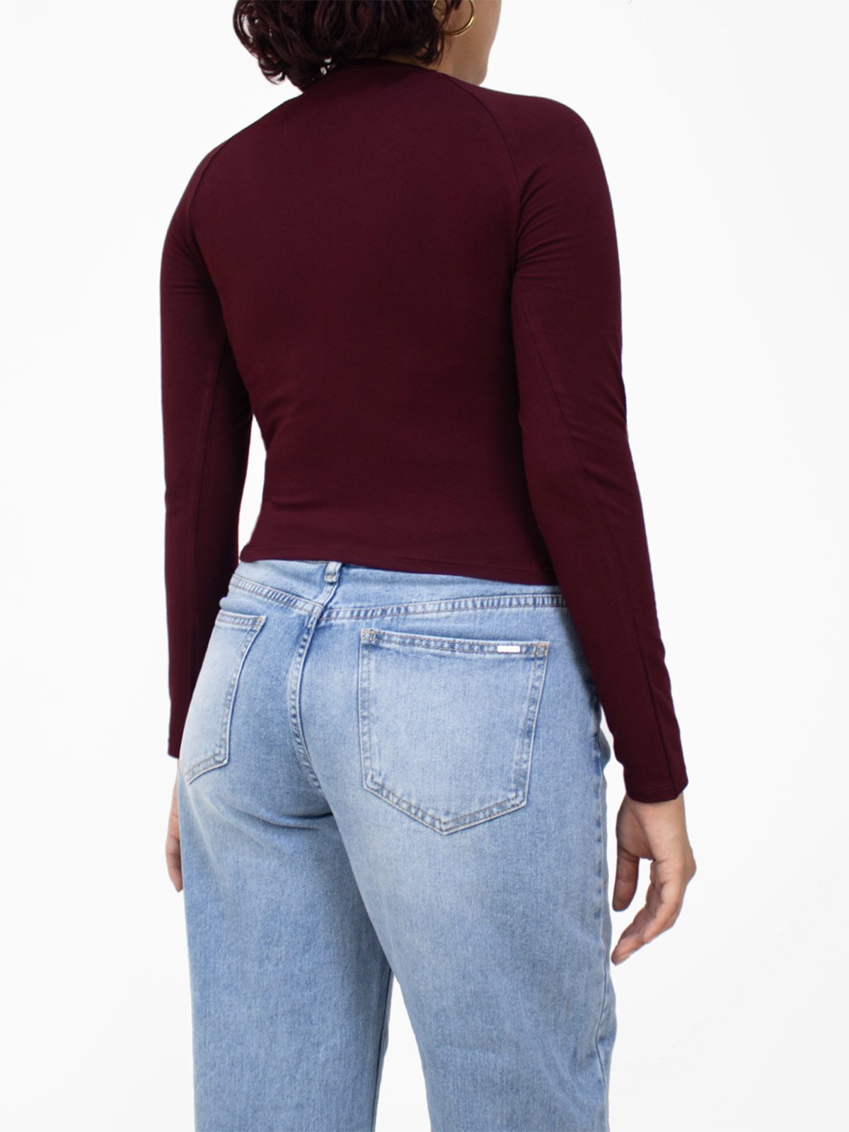 POLO MANGA LARGA MUJER KAYRA POBLET PERFECT FIT RANGLAN ASENTADO - 2