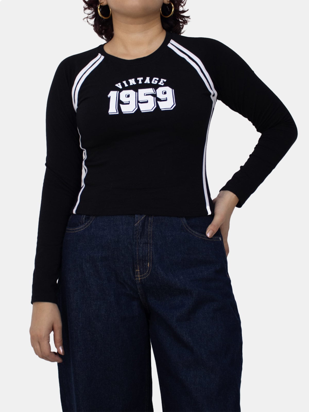 POLO MANGA LARGA MUJER KAYRA POBLET PERFECT FIT RANGLAN ASENTADO - 1
