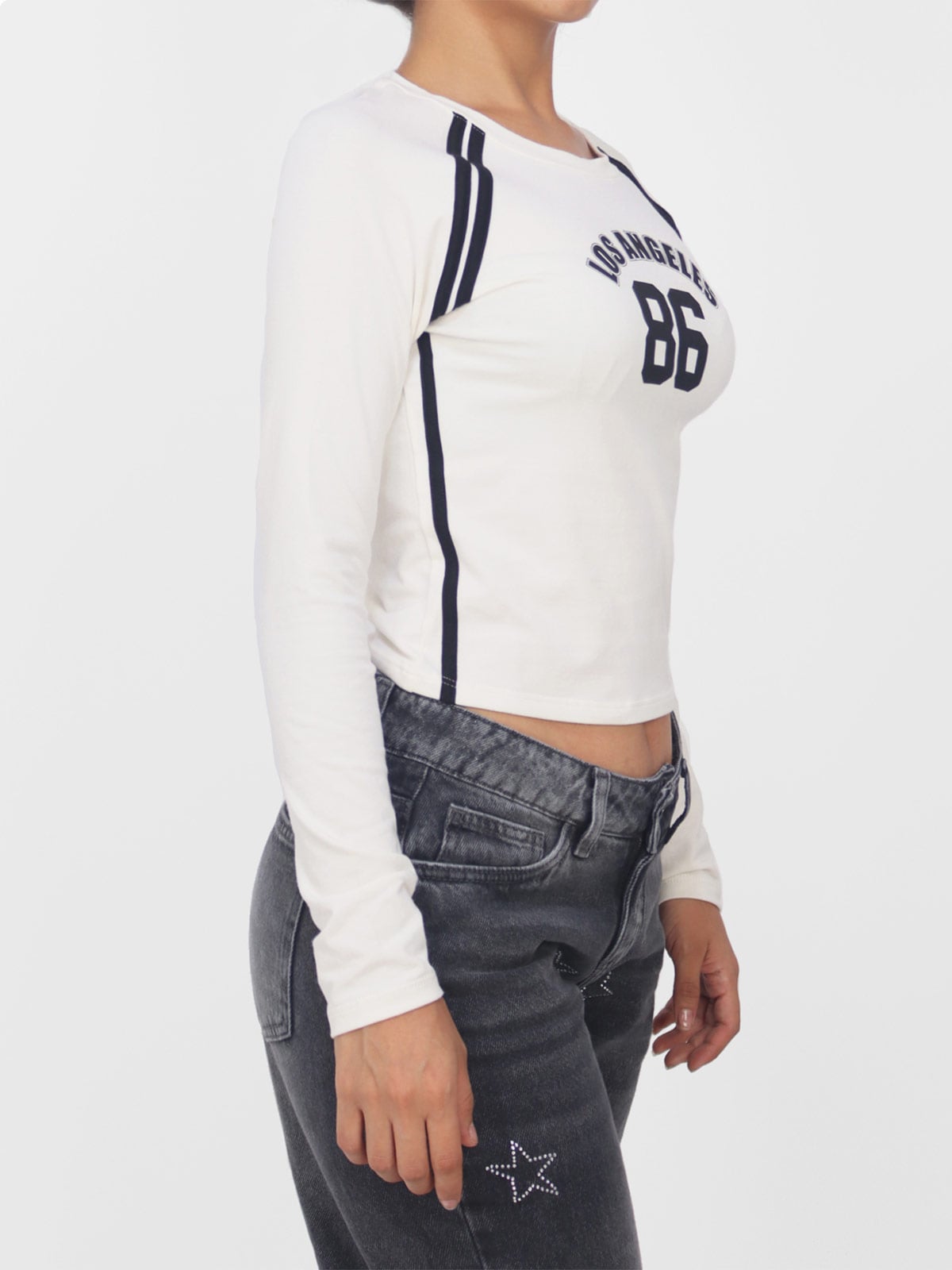 POLO MANGA LARGA MUJER KAYRA POBLET PERFECT FIT RANGLAN ASENTADO - 3
