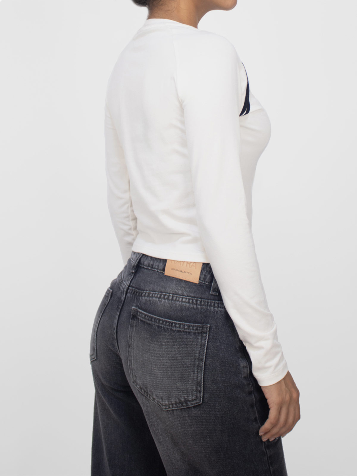 POLO MANGA LARGA MUJER KAYRA POBLET PERFECT FIT RANGLAN ASENTADO - 2