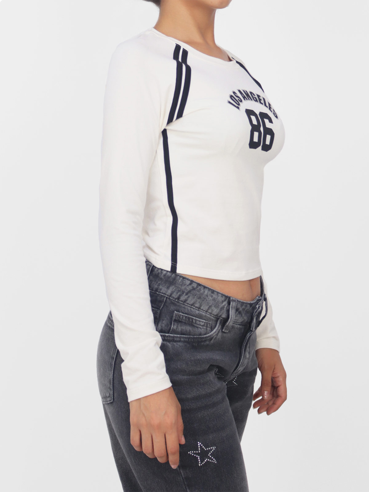 POLO MANGA LARGA MUJER KAYRA POBLET PERFECT FIT RANGLAN ASENTADO - 3