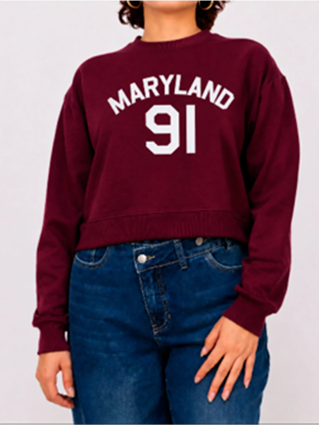 POLERA MANGA LARGA ALGODÓN MUJER KAYRA POBLET PERFECT FIT BÁSICO - 1