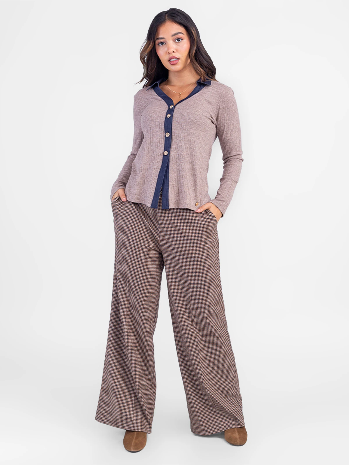 PANTALÓN SASTRERO MUJER SODA BLUES WINDSOR - 1