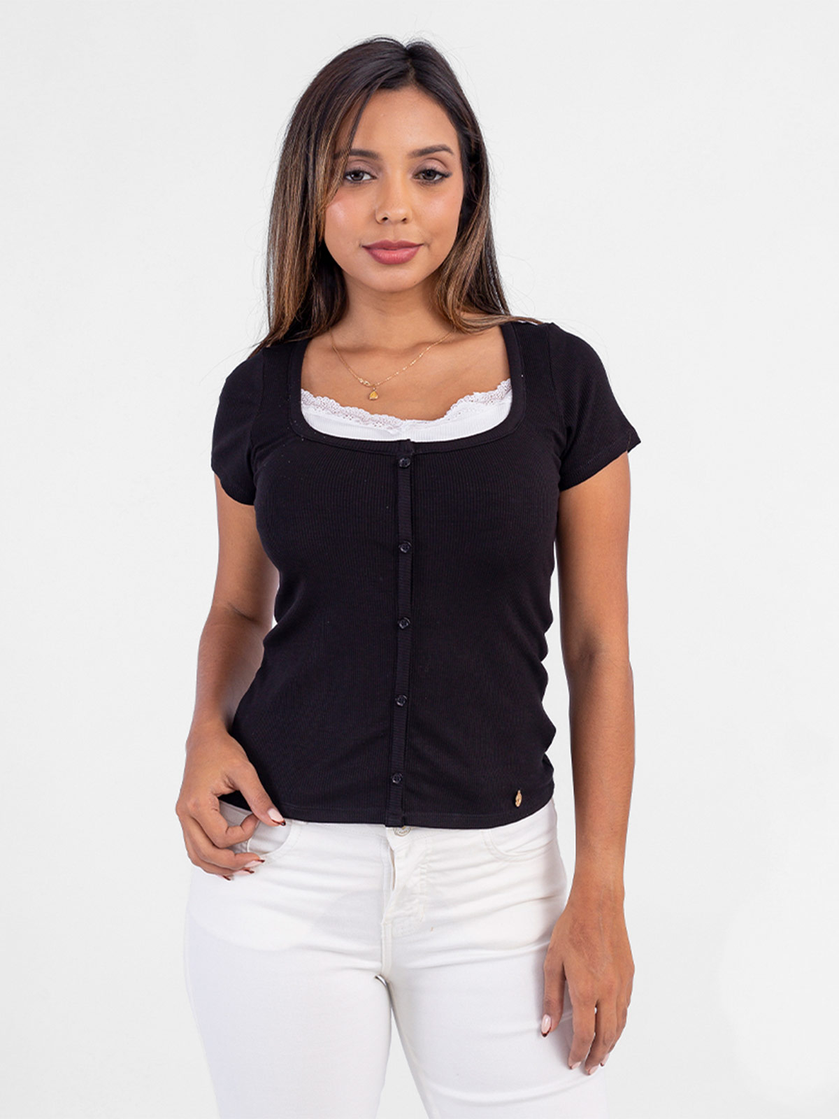 POLO MANGA CORTA MUJER SODA BLUES MARK - 1