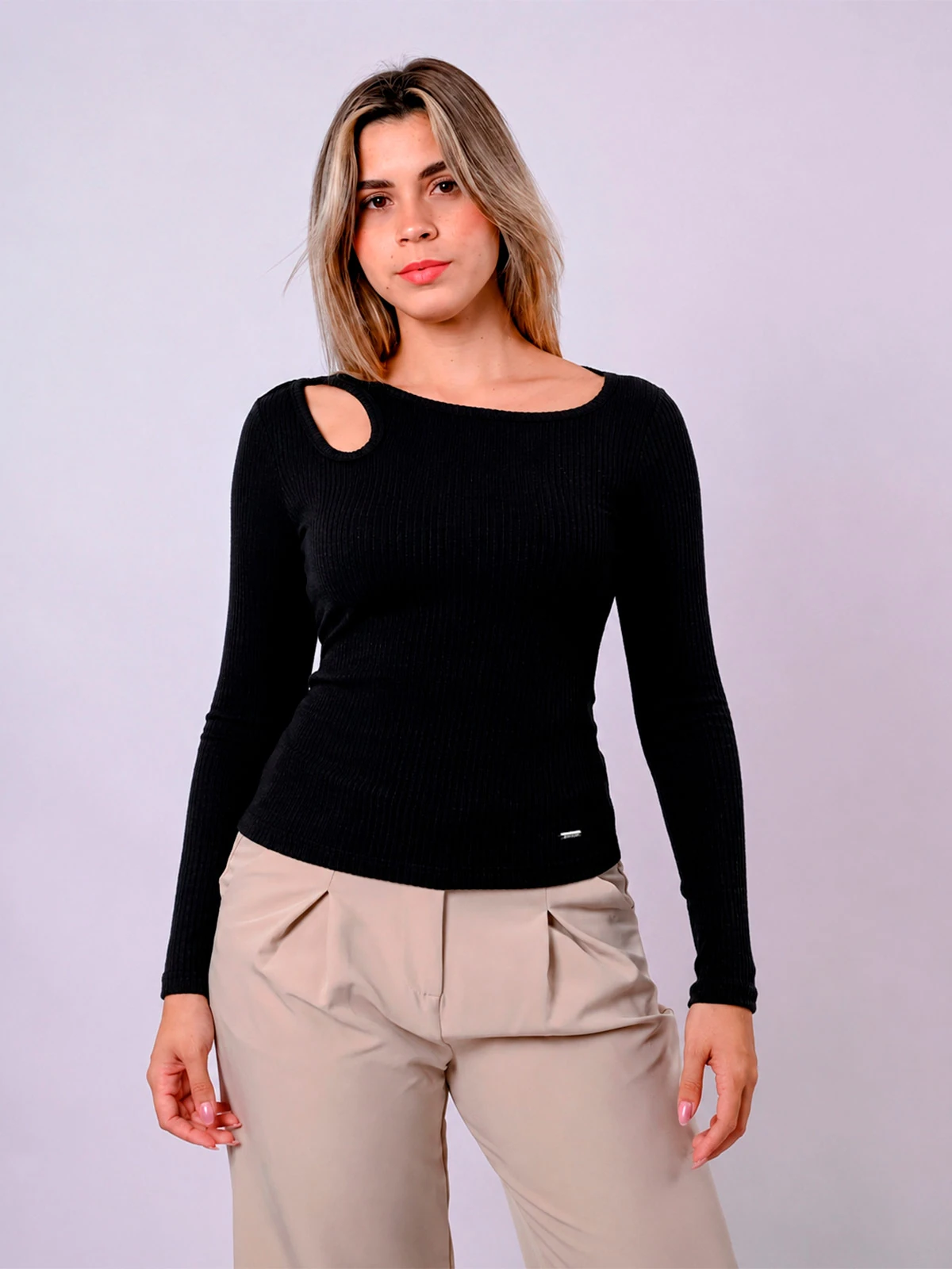 POLO MANGA LARGA MUJER BLACKOUT - 1
