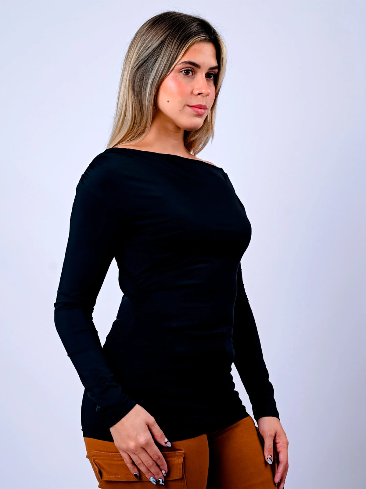 POLO MANGA LARGA MUJER BLACKOUT VANNY - 2