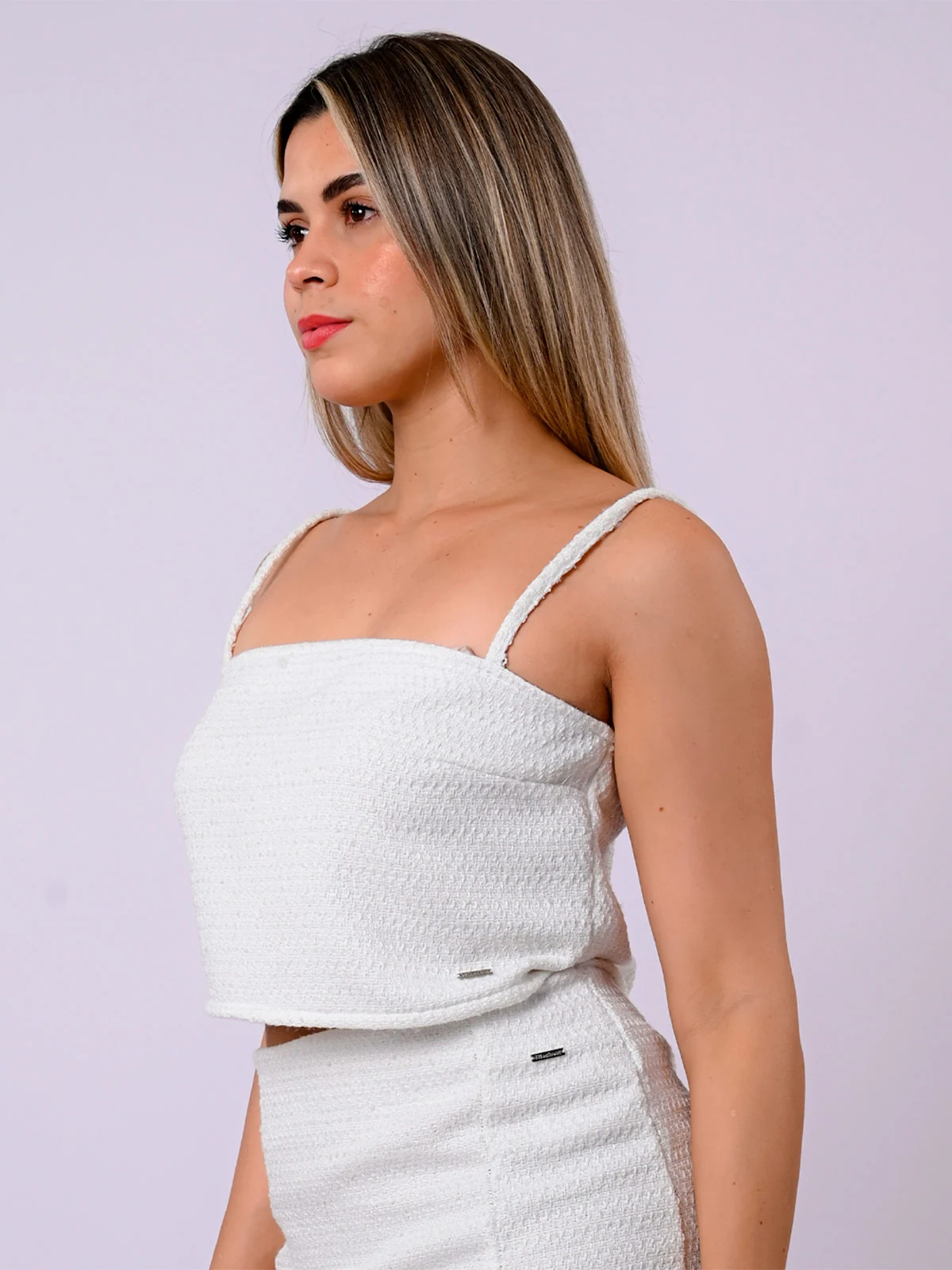 POLO SIN MANGAS MUJER BLACKOUT TWEED - 2