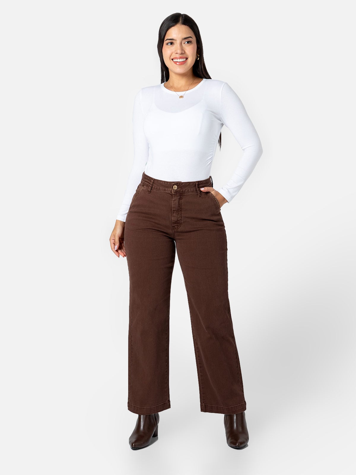 PANTALÓN STRAIGHT MUJER PIONIER DARSI - 1