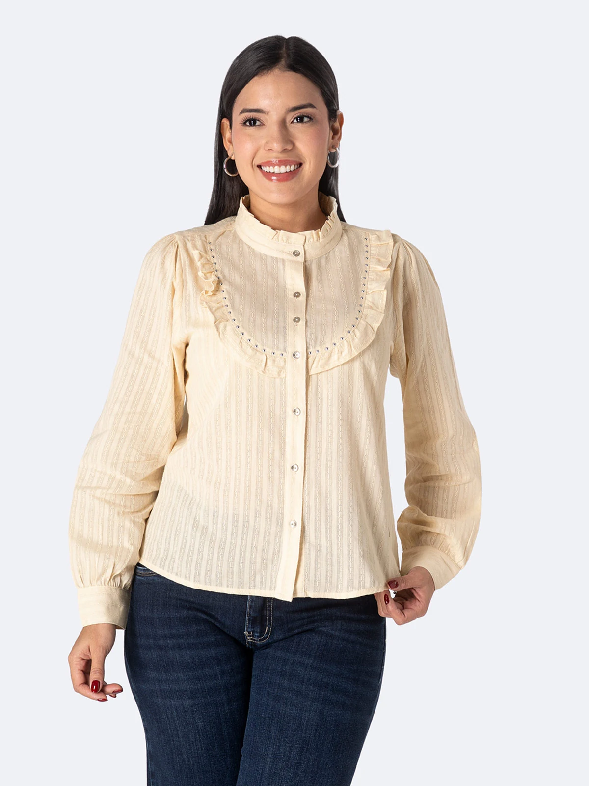 BLUSA MANGA LARGA MUJER PIONIER LENORE - 1