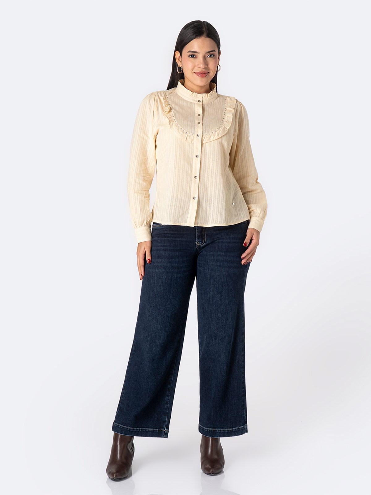 BLUSA MANGA LARGA MUJER PIONIER LENORE - 4