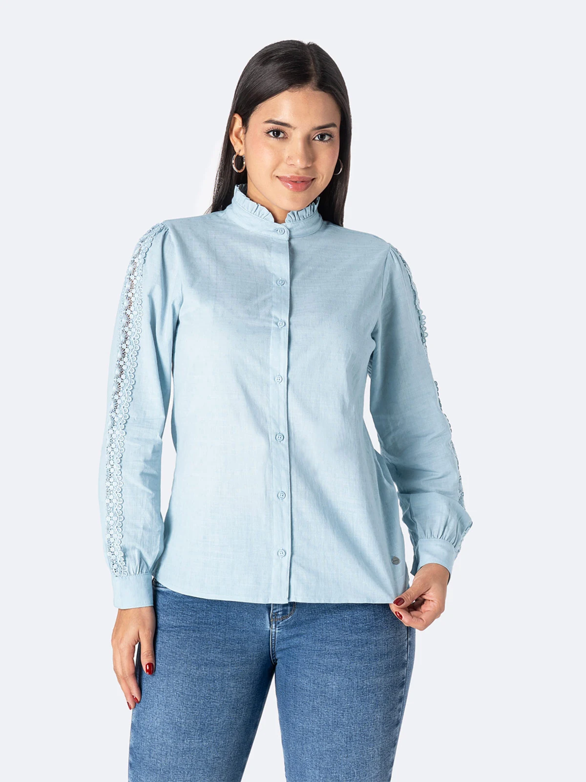 BLUSA MANGA LARGA MUJER PIONIER YANDERI - 1