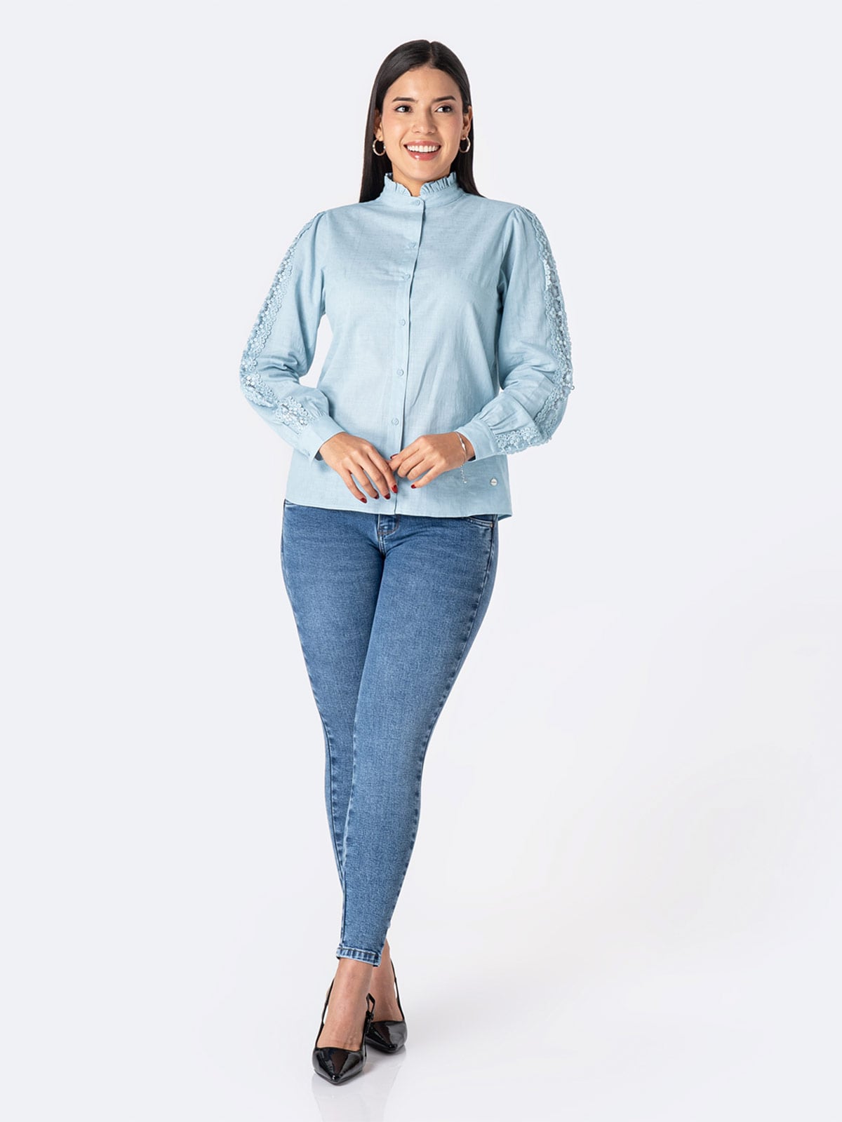 BLUSA MANGA LARGA MUJER PIONIER YANDERI - 4