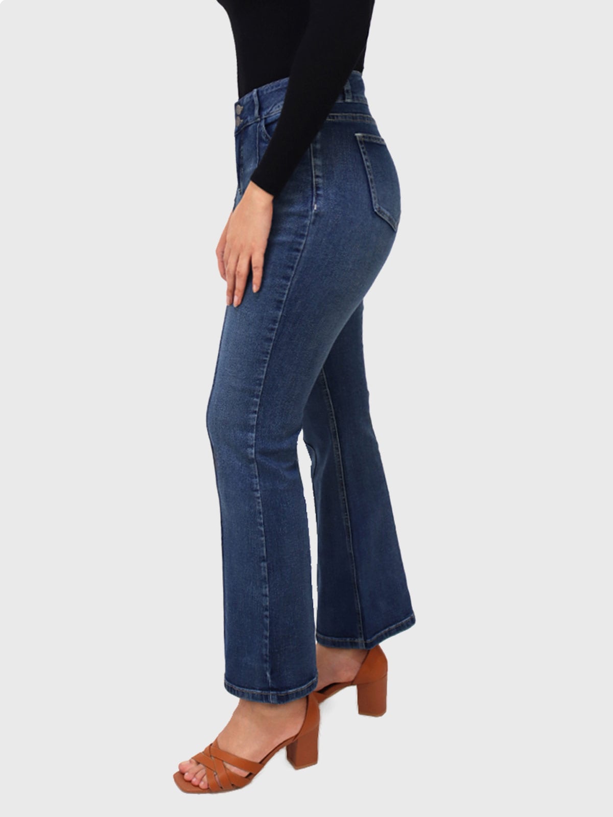 JEANS BOOTCUT MUJER KAYRA POBLET PERFECT FIT - 3