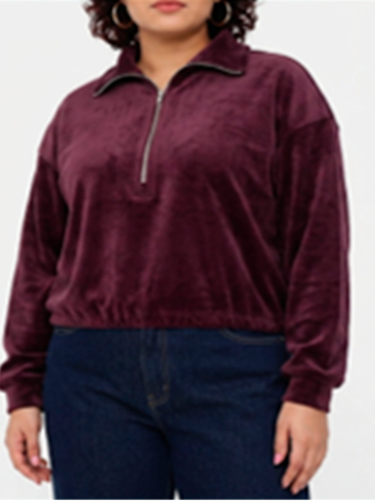 POLERA MANGA LARGA ALGODÓN MUJER KAY POBLET PERFECT FIT ABULLONADO - 1