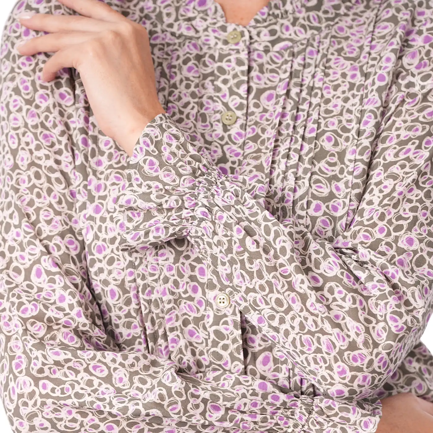 BLUSA MANGA LARGA MUJER CP MODA DE COLECCIÓN LINAN - 3