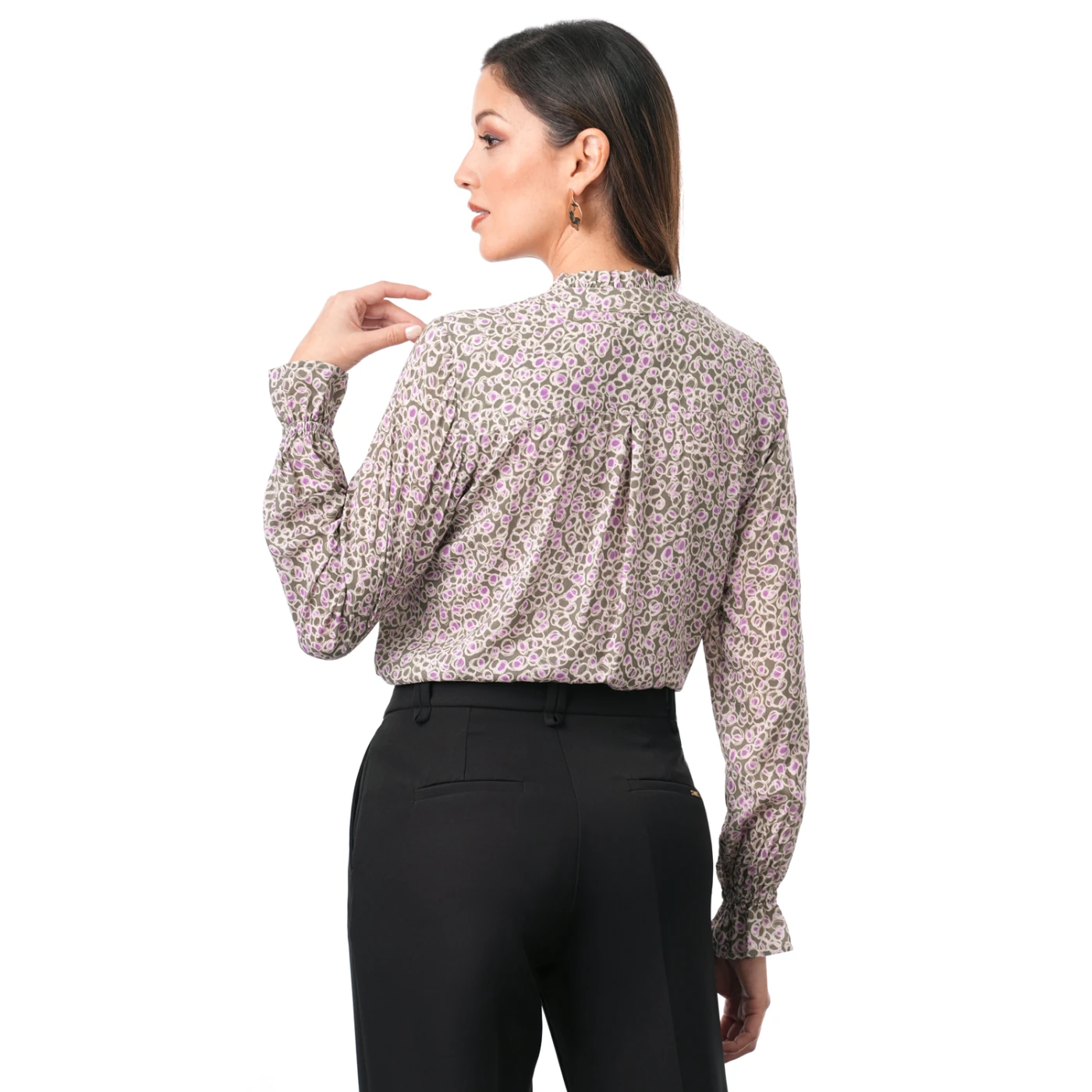 BLUSA MANGA LARGA MUJER CP MODA DE COLECCIÓN LINAN - 4