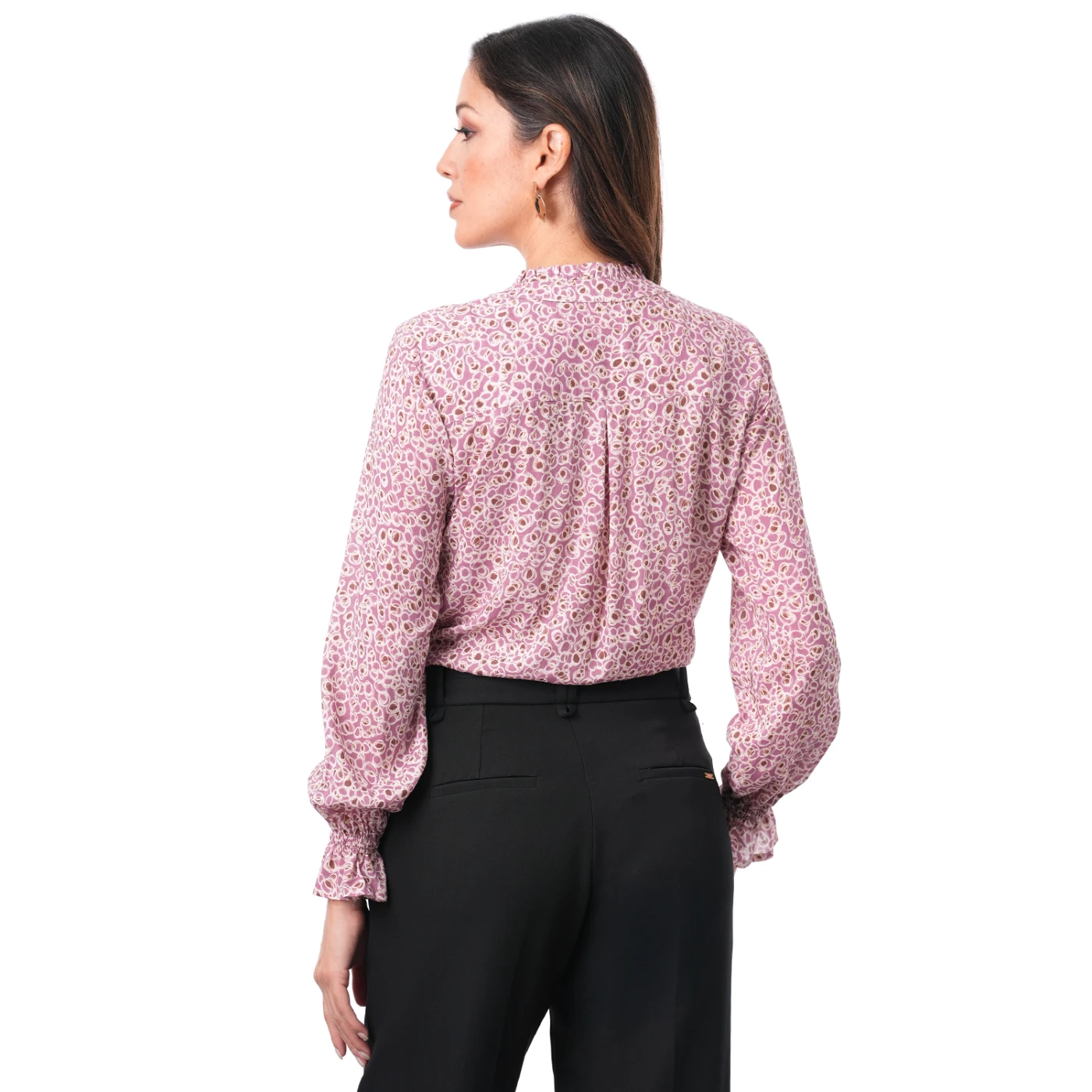 BLUSA MANGA LARGA MUJER CP MODA DE COLECCIÓN LINAN  - 4
