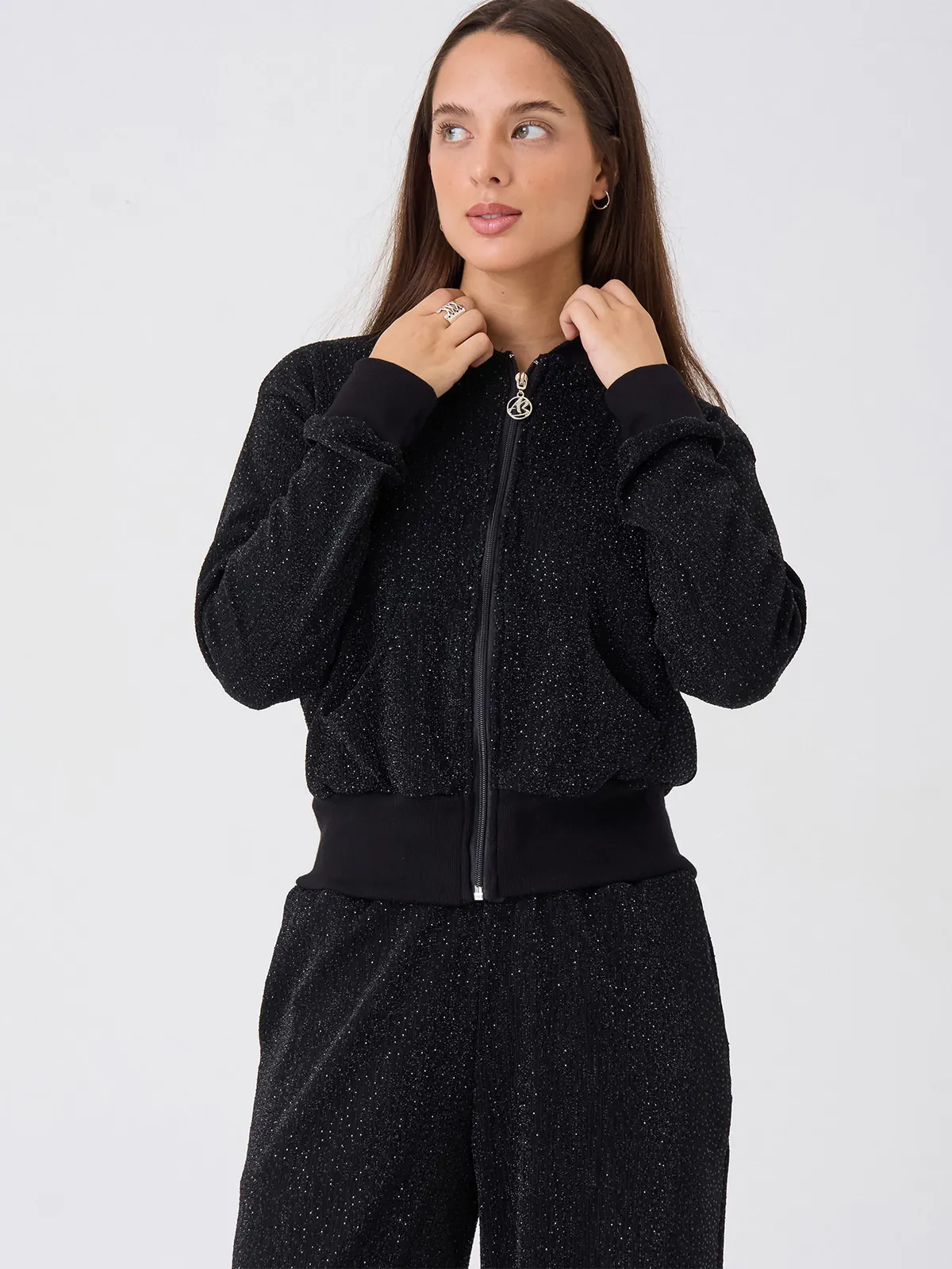 CASACA MANGA LARGA MUJER ALEJANDRA BAIGORRIA NEGRO - 1