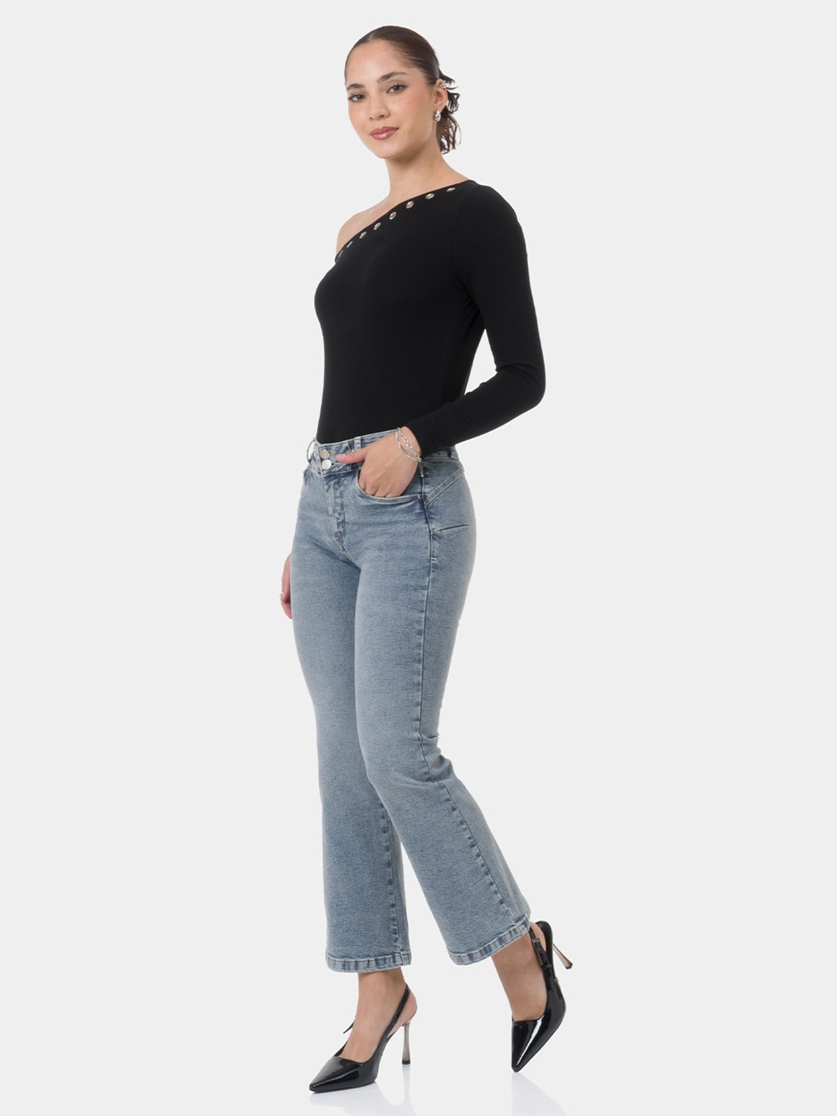 JEAN BOOT CUT MUJER PIONIER IVANYA - 1