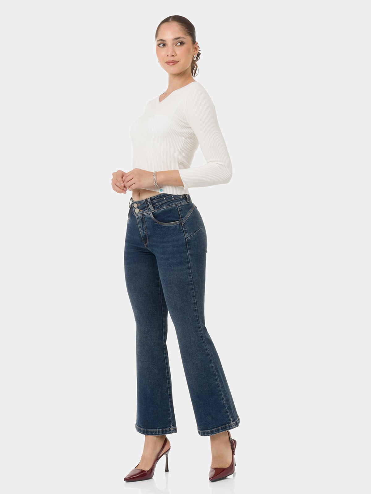 JEAN BOOT CUT MUJER PIONIER IVANYA - 1