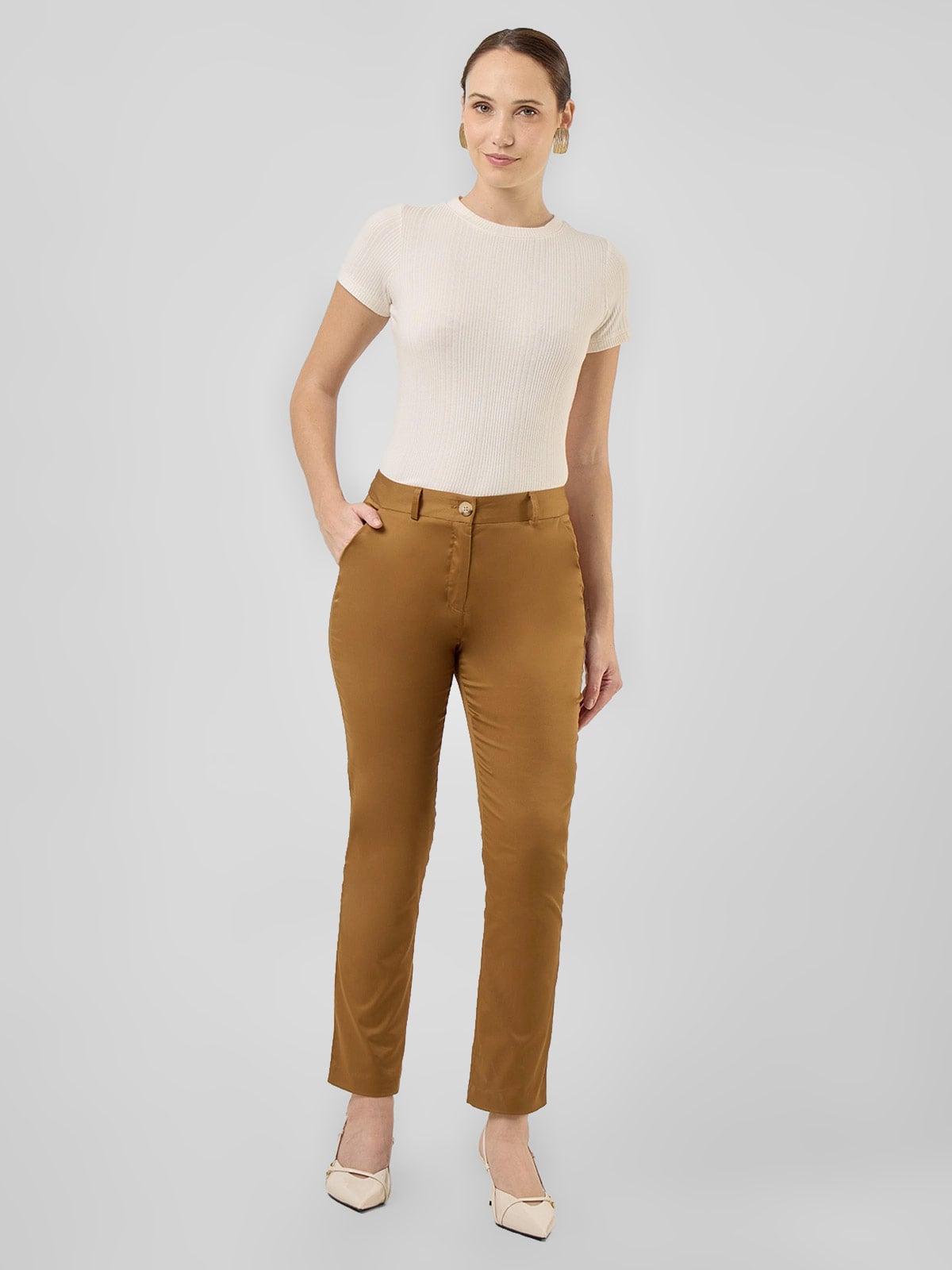 PANTALON RECTO MUJER JOHN HOLDEN WOMAN SAHARLOT - 1