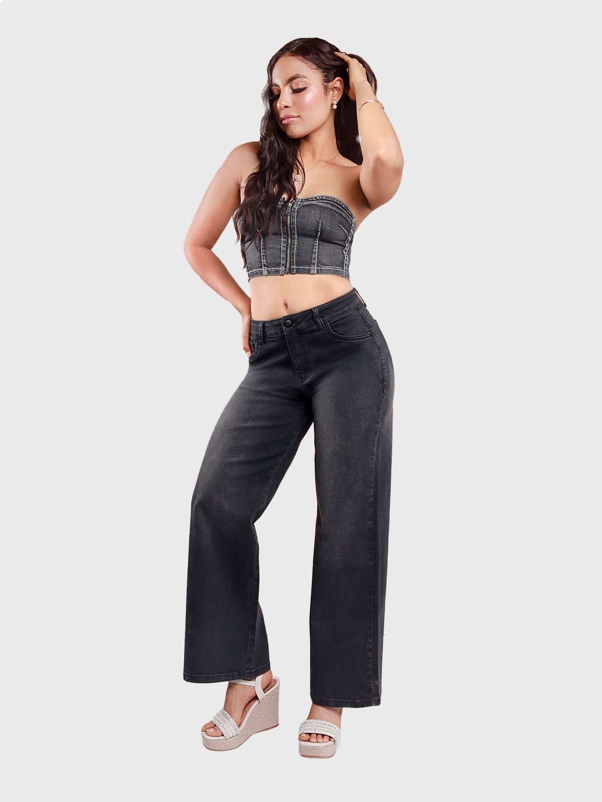 JEAN RECTO MUJER KANSAS ALGODÓN - 1