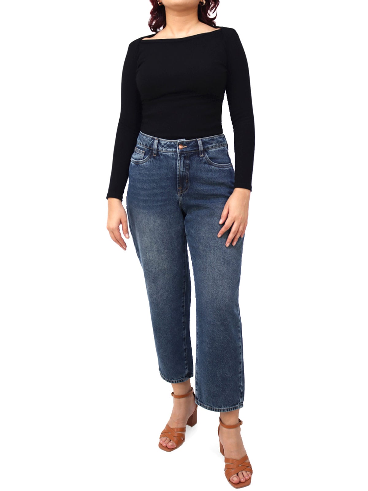 JEAN STRAIGHT MUJER KAYRA POBLET PERFECT FIT ALISON - 1