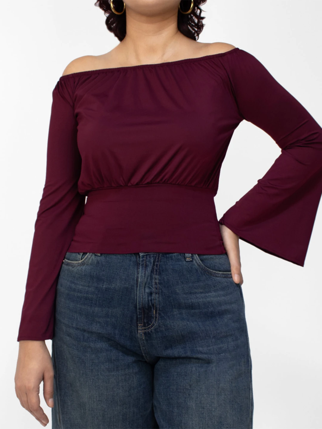 POLO MANGA LARGA MUJER KAYRA POBLET PERFECT FIT OFF SHOULDER - 1