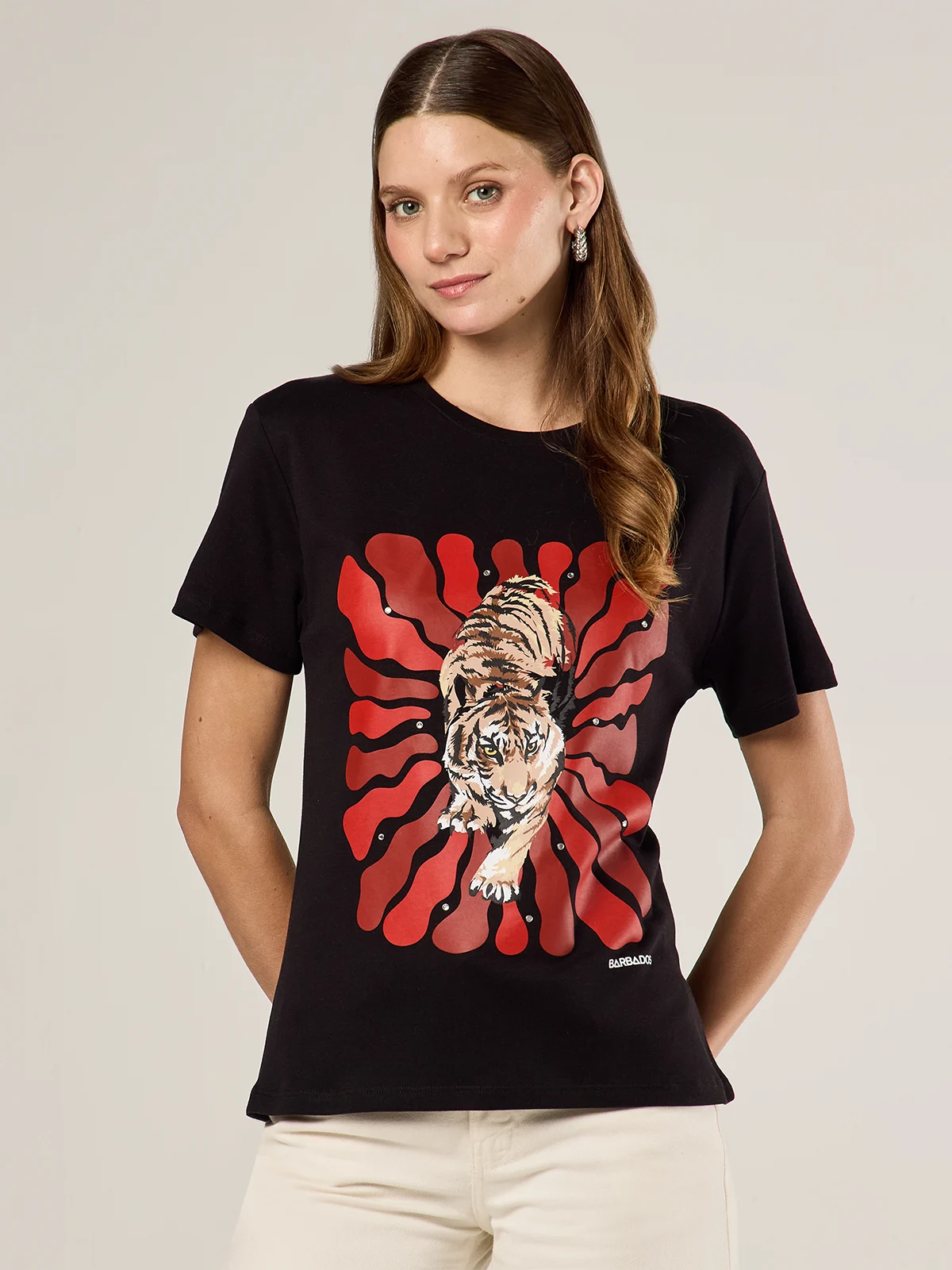 POLO ALGODÓN MANGA CORTA MUJER BARBADOS CTIGER - 1