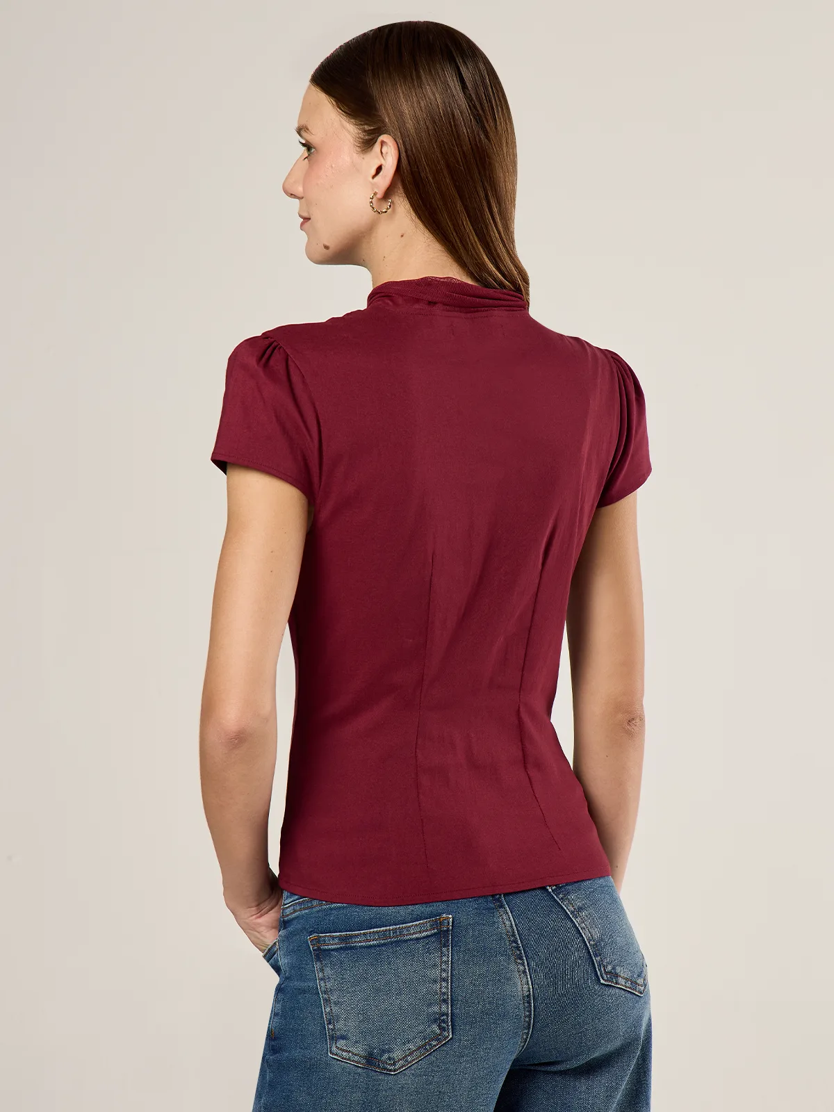 BLUSA MANGA CORTA MUJER BARBADOS CHINITO - 3