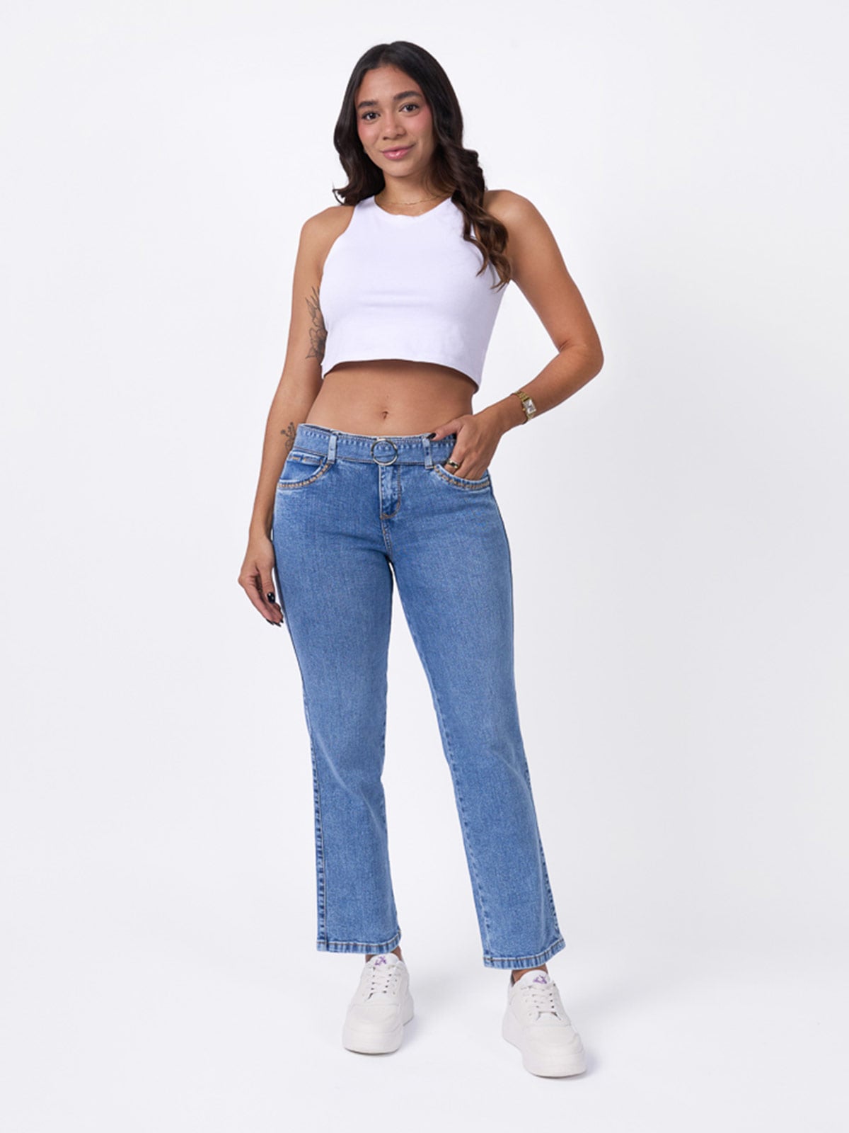 JEANS REGULAR MUJER BRONCO - 1