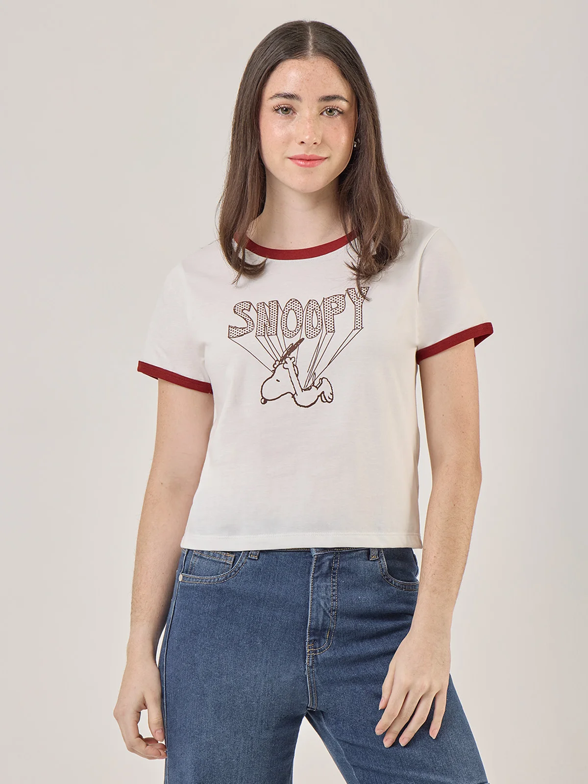 POLO MANGA CORTA MUJER INDEX SNOOPY - 1