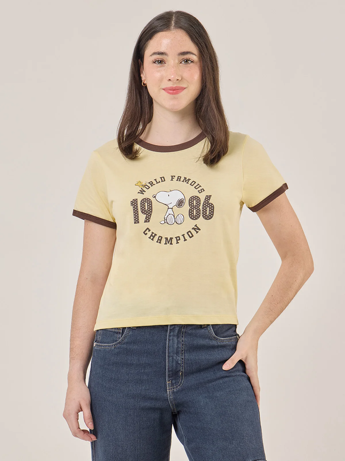 POLO MANGA CORTA MUJER INDEX SNOOPY - 1