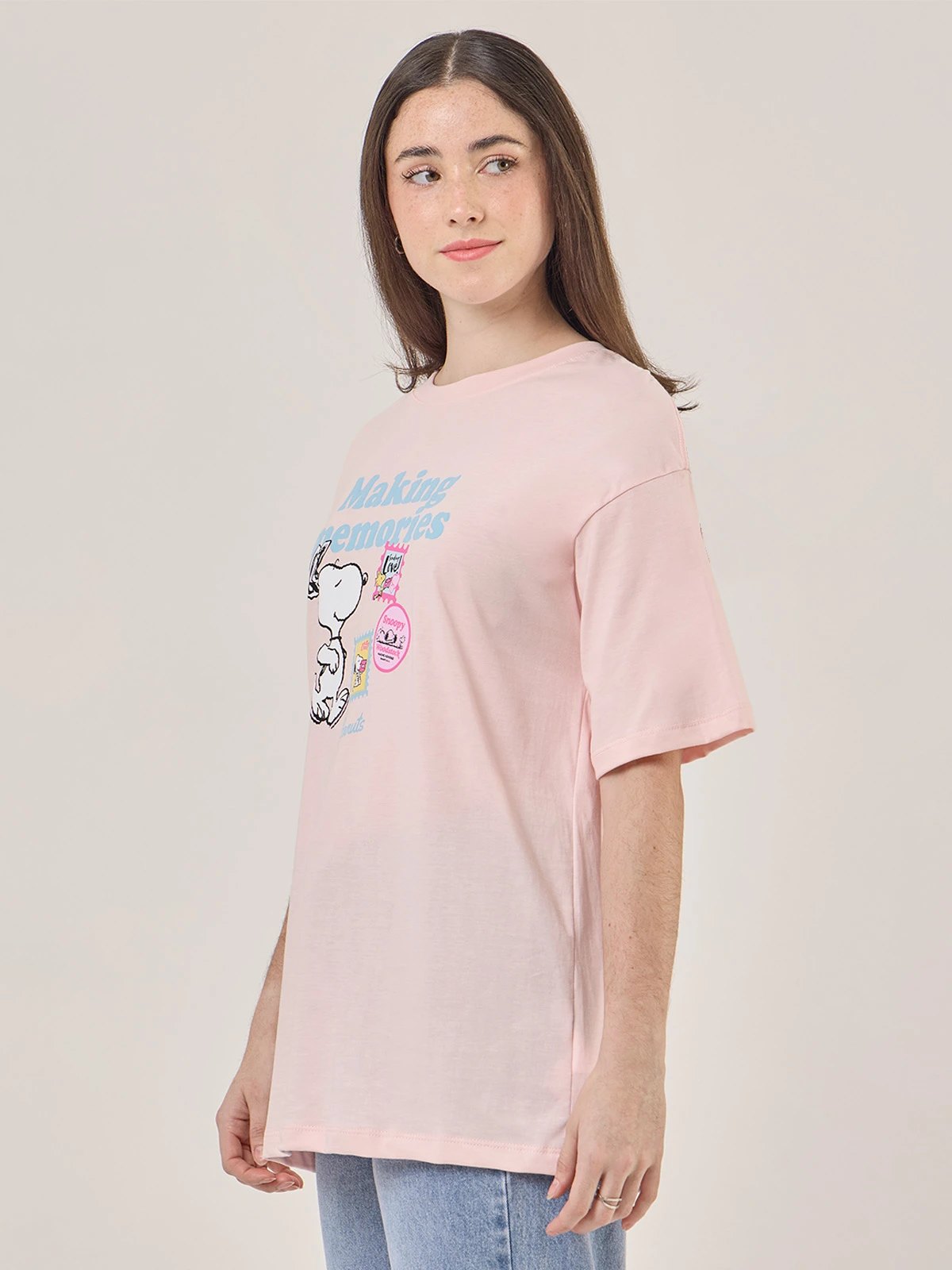 POLO MANGA CORTA MUJER INDEX SNOOPY OVERSIZE - 3